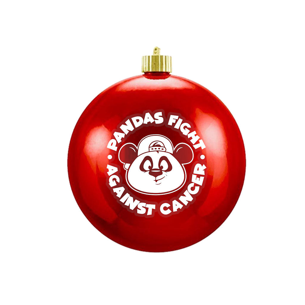 Pandas Fight Against Cancer Christmas Tree Globe Ornament