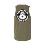 Pandas Fight Believe In The Cause Tank Top - Military Green