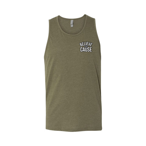 Pandas Fight Believe In The Cause Tank Top - Military Green