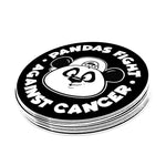 4 Inch Pandas Fight Sticker