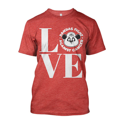 Pandas Fight LOVE T-shirt