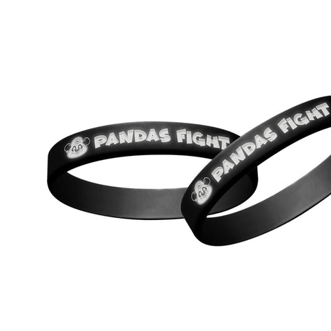 Pandas Fight Silicone Wristband